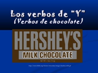 Los verbos de “Y”
(Verbos de chocolate)




    http://www.hhhh.org/cloister/chocolate/images/hershey.milk.gif
 