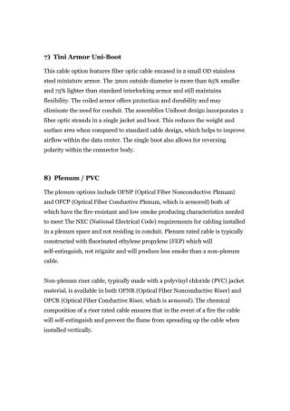 Pre Terminated Fiber Optic Cable Assemblies USA 