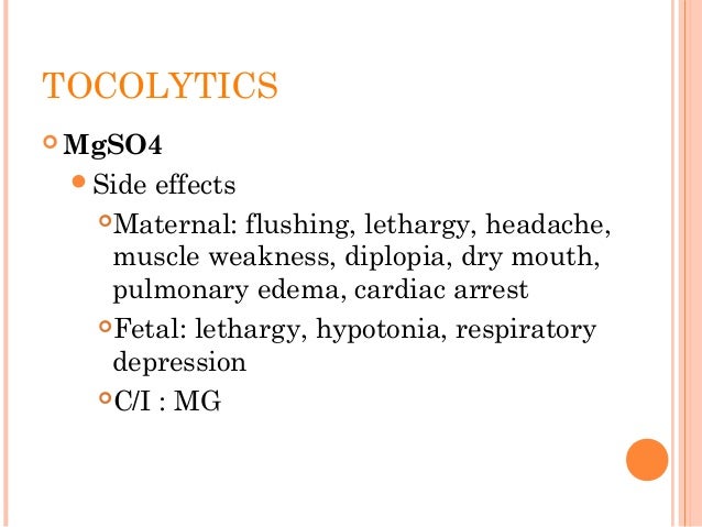 Terbutaline Side Effects On Baby