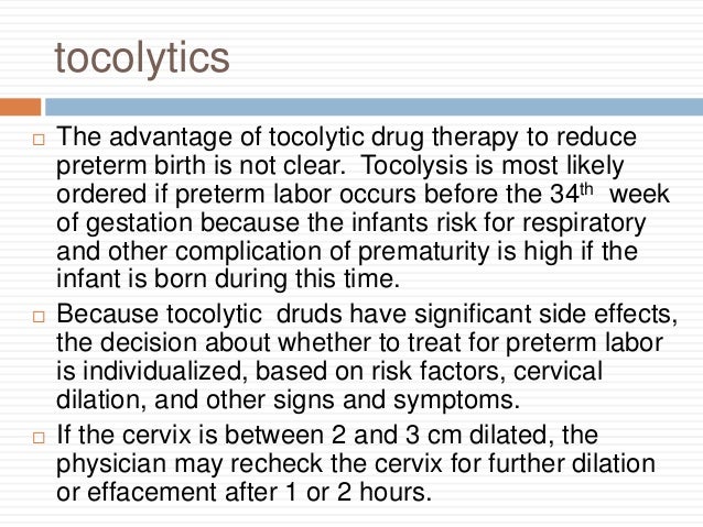 Nifedipine Dosage For Preterm Labor
