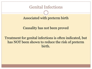 Progesterone Levels
Normal vs. Threatened prematurity
 