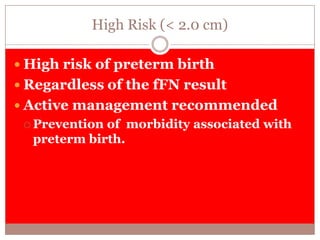 Cerclage: Controversies and Certainties
 Berghella et al, Obstet Gynecol, 2011.
 Metaanalysis of 5 trials
 Cerclage for short cervix < 2.5 cm
 CERCLAGE EFFECTIVE
 Relative risk, 0.70
 Confidence interval: 0.55 – 0.89
 