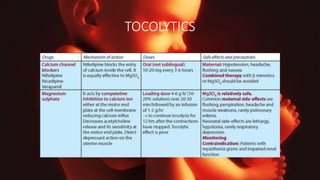 TOCOLYTICS
 