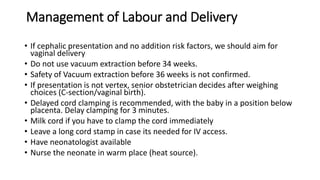 Preterm labour (drs ibanda hood and mugagga) | PPTX