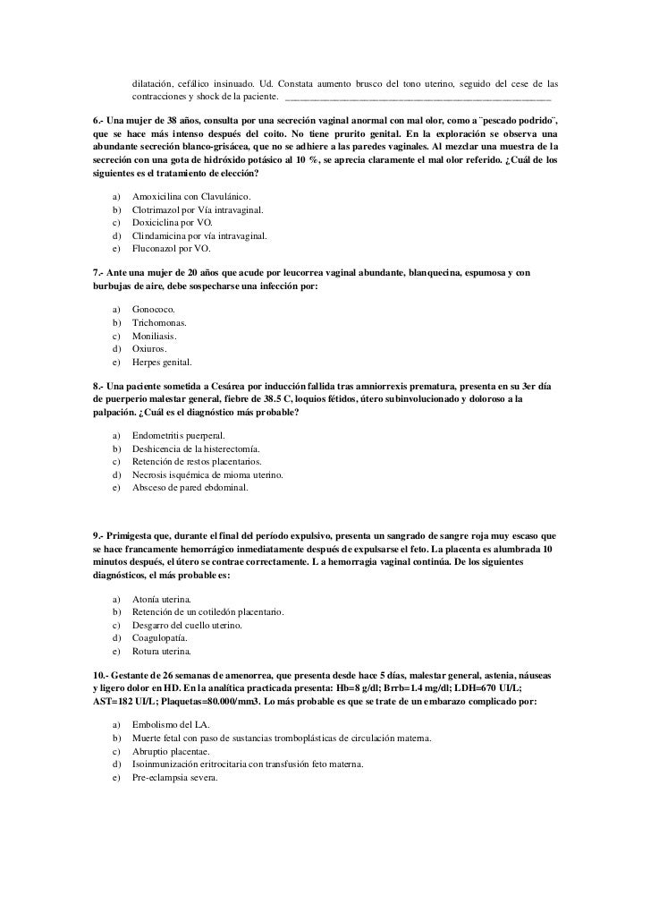 Pre Test Gine Obstetricia - 