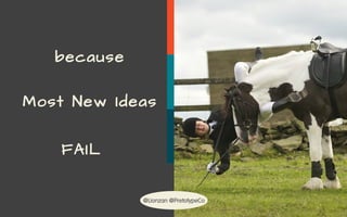 @Lionzan @PretotypeCo
because
Most New Ideas
FAIL .
@Lionzan @PretotypeCo
 