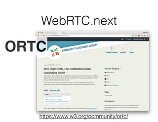 最新Web 通信系API総まくり！WebRTC, Streams, Push api etc.