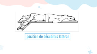 position de décubitus latéral
 