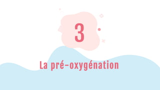 3
La pré-oxygénation
 