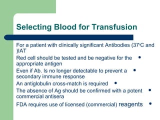 ‫Pretransfusion testing final- ab screening - NAGLAA MAKRAM | PPT