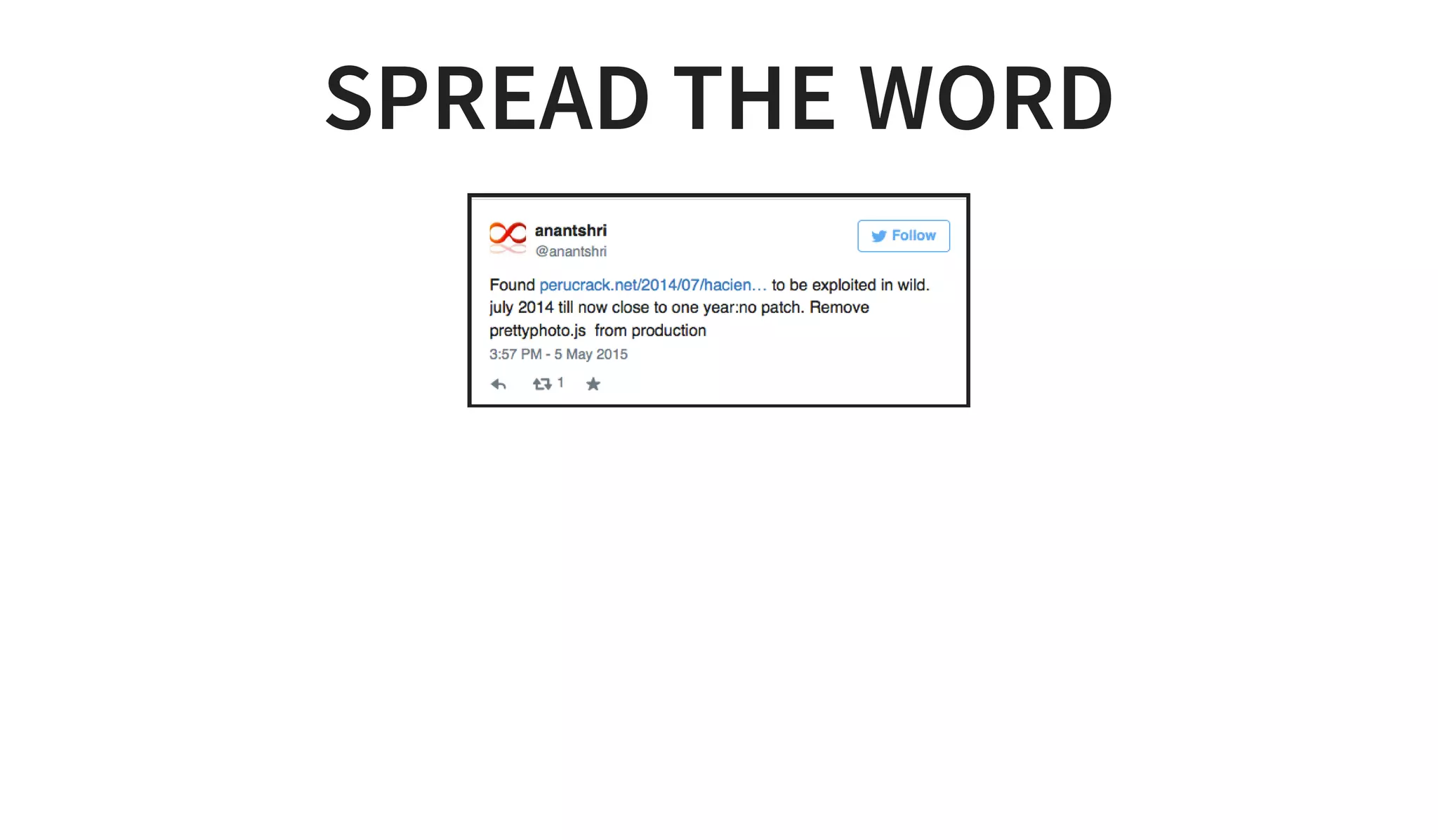 SPREAD THE WORD
 