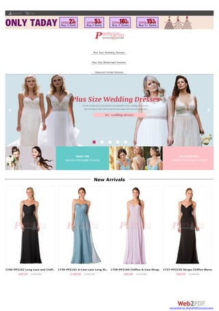 Under 100
See the Affordable Dresses
New Collection
Ladylike Bridesmaid Dresses
Account
New Arrivals
1740-PP2162 Long Lace and Chiff…
£95.00 £152.00
1739-PP2161 A-Line Lace Long St…
£108.00 £162.00
1738-PP2160 Chiffon A-Line Strap…
£89.00 £119.00
1737-PP2159 Straps Chiffon Merm…
£89.00 £145.00
Cart
Plus Size Wedding Dresses
Plus Size Bridesmaid Dresses
Classical Formal Dresses
converted by Web2PDFConvert.com
 
