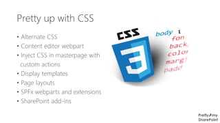 Css Sharepoint SPS Oslo - Pretty up my SharePoint | PDF