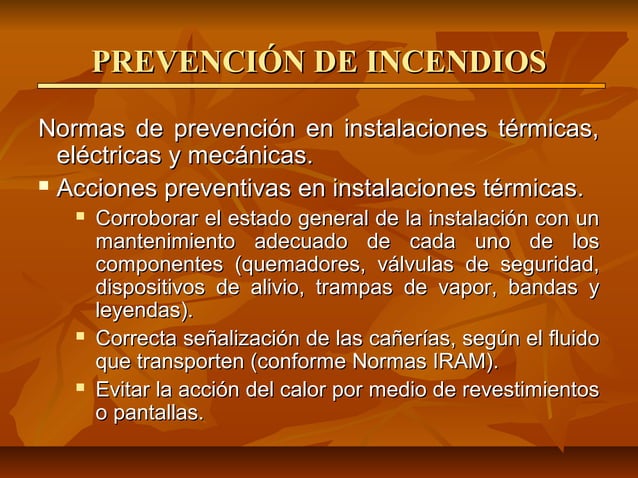 Prevención control y extinción de incendios | PPT