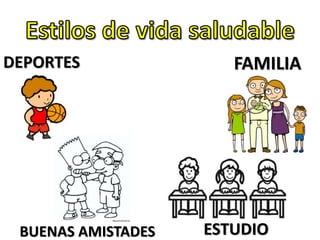 DEPORTES
FAMILIA
BUENAS AMISTADES ESTUDIO