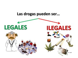 Las drogas pueden ser…