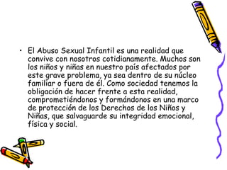 Prevención del abuso sexual infantil | PPT