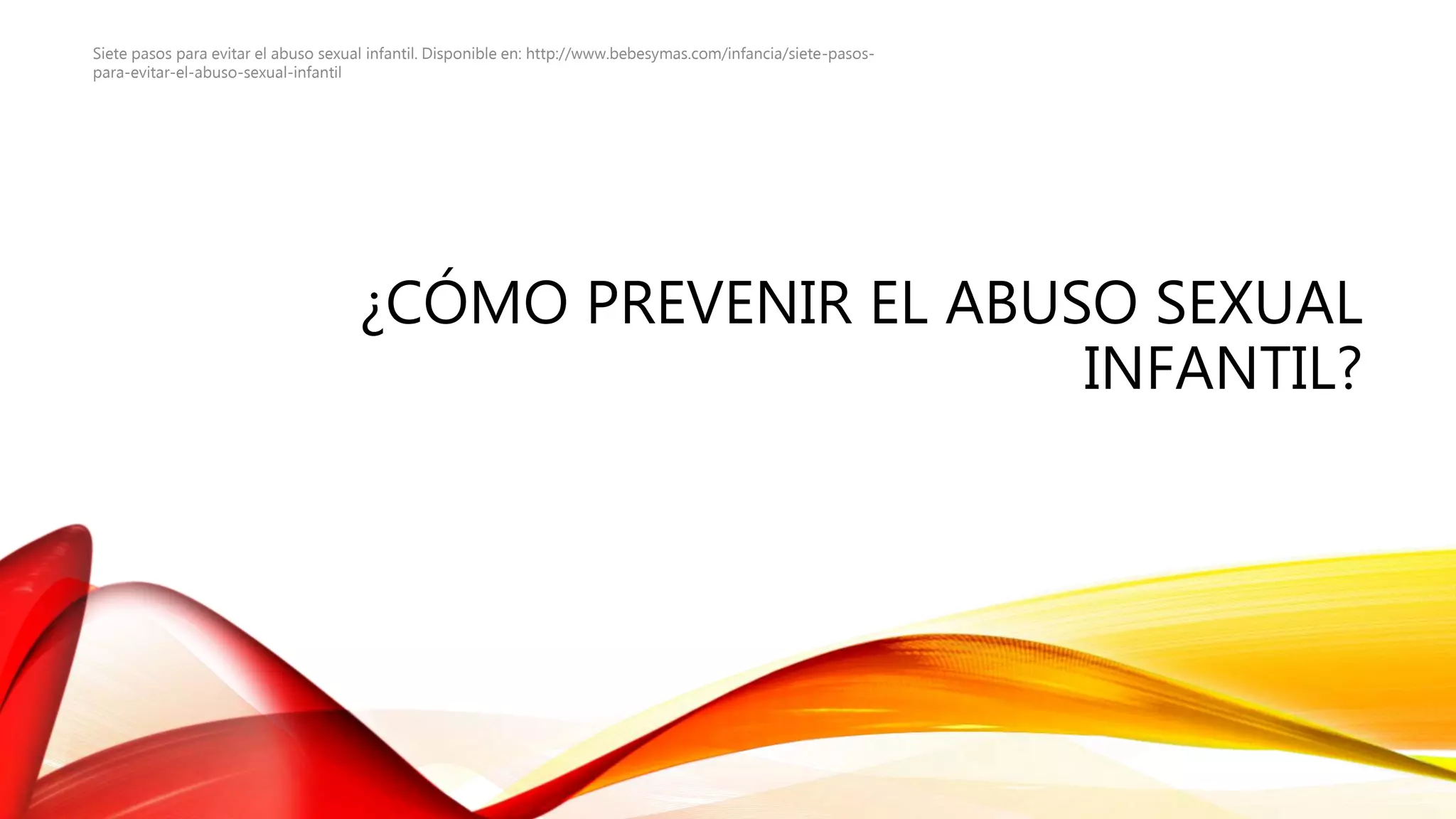 Prevención del abuso sexual infantil | PPTX