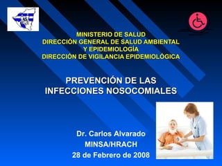 Prevención de las infecciones nosocomiales Slide 1