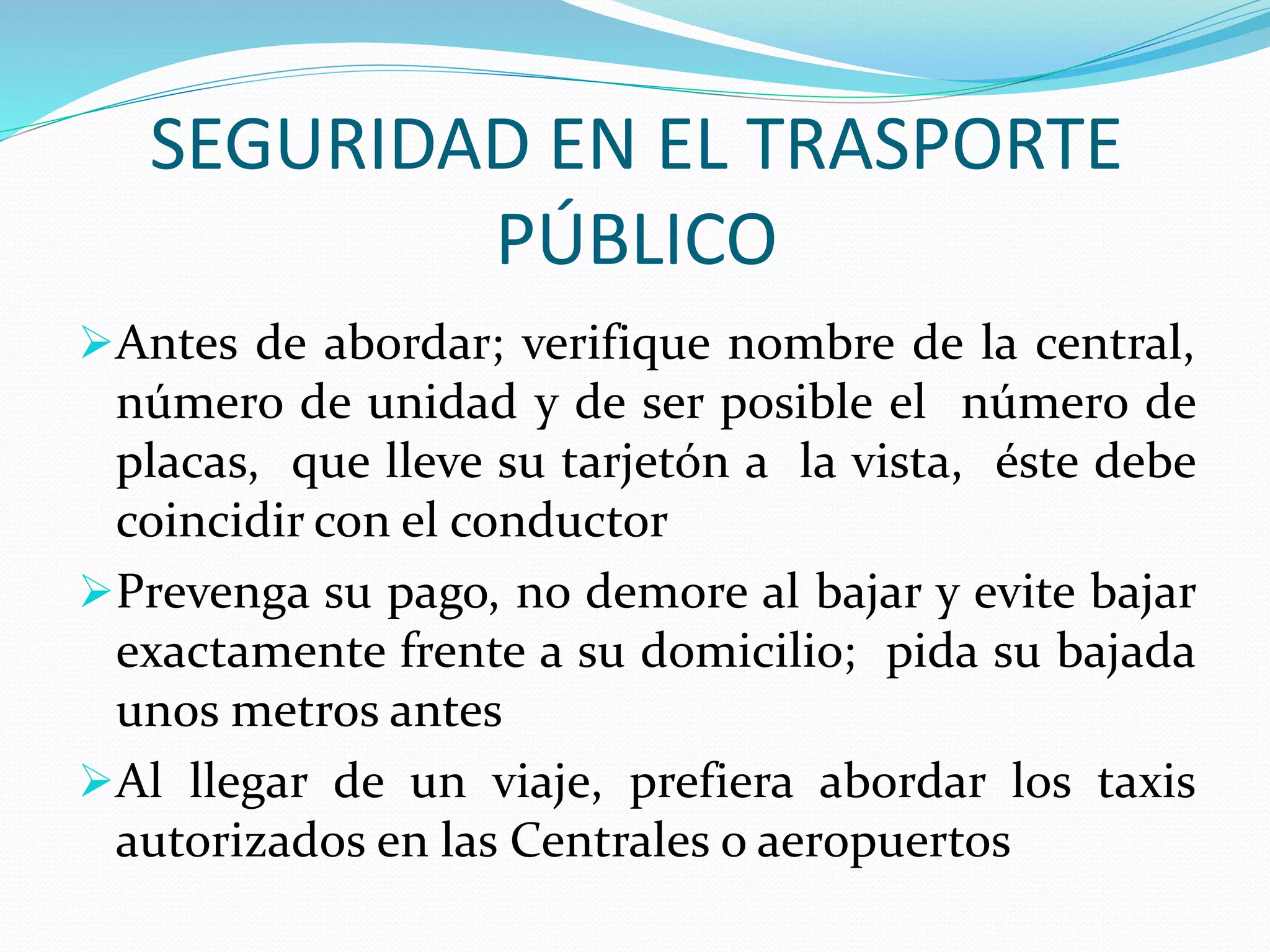 Consejos para prevenir el delito | PPSX