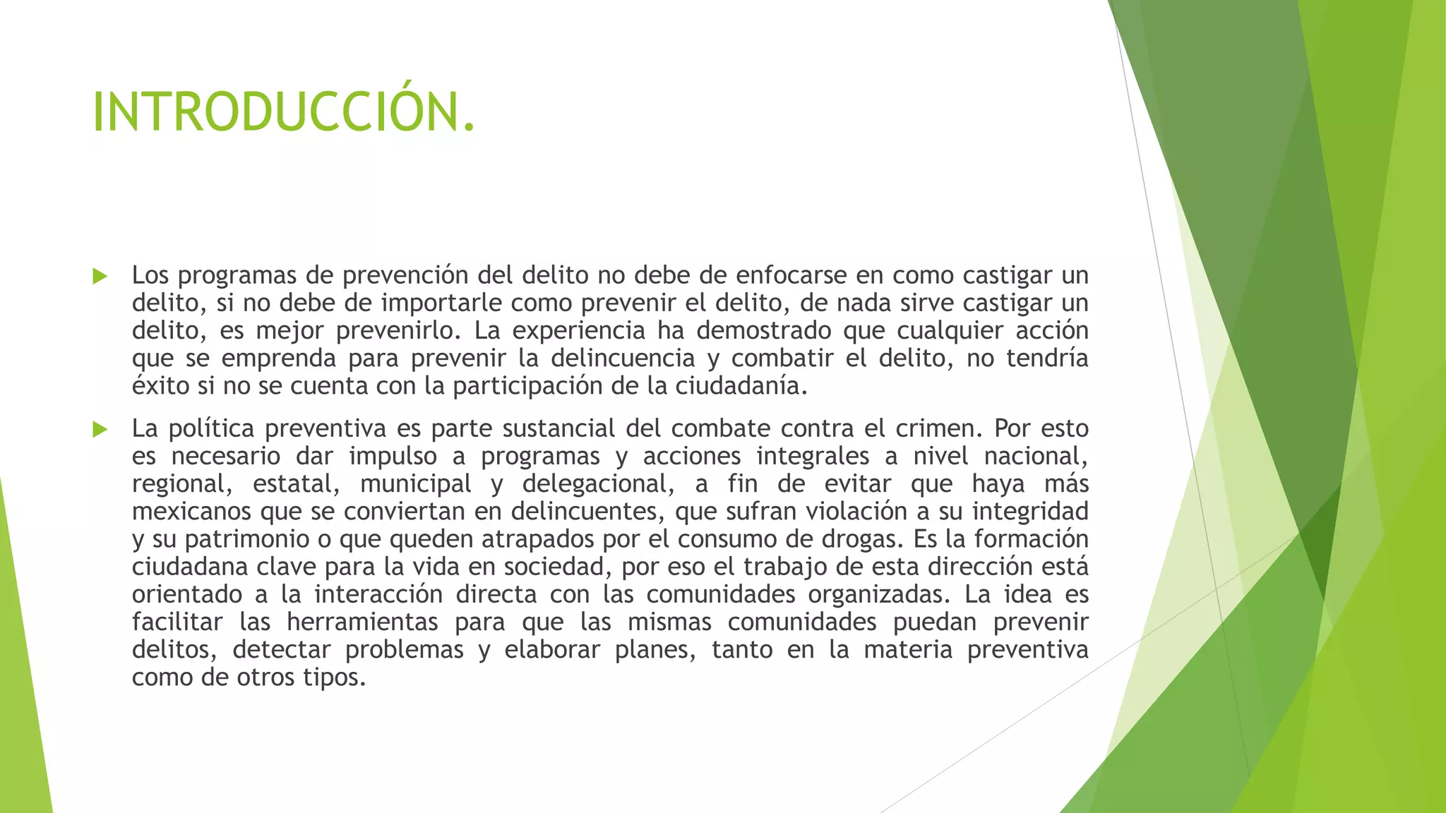 Prevención del delito | PPTX