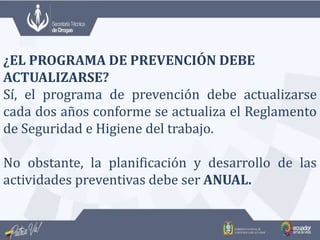 Prevención en el Ámbito Laboral - Consensuado SETED-MDT.ppt