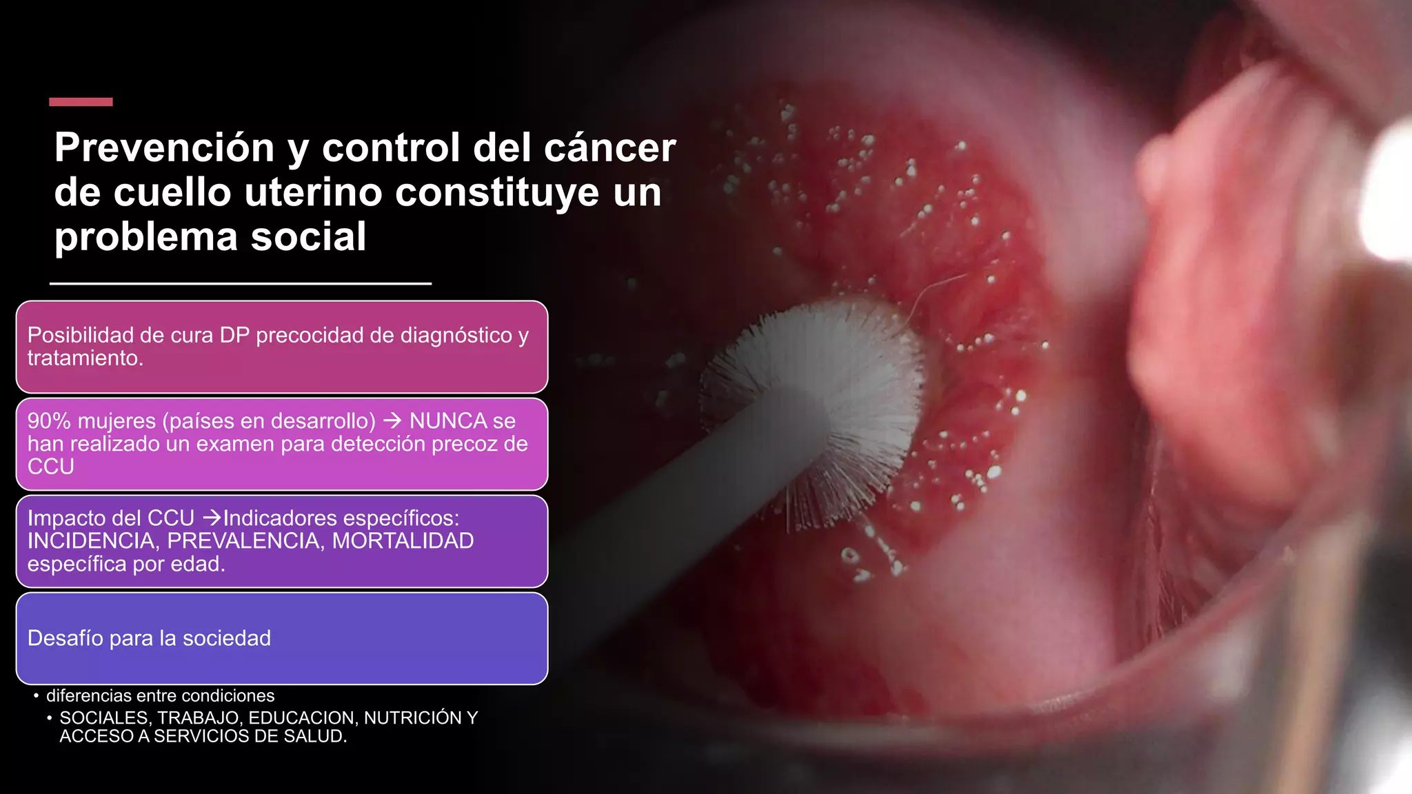Prevención y control del cáncer de cuello uterino | PPTX