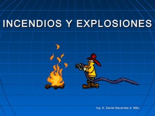 INCENDIOS Y EXPLOSIONES

Ing. E. Daniel Navarrete A. MSc.

 