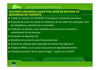 Prevencion Accidentes Tránsito - ACHS