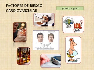 FACTORES DE RIESGO
                     ¿Todos por igual?
CARDIOVASCULAR
 