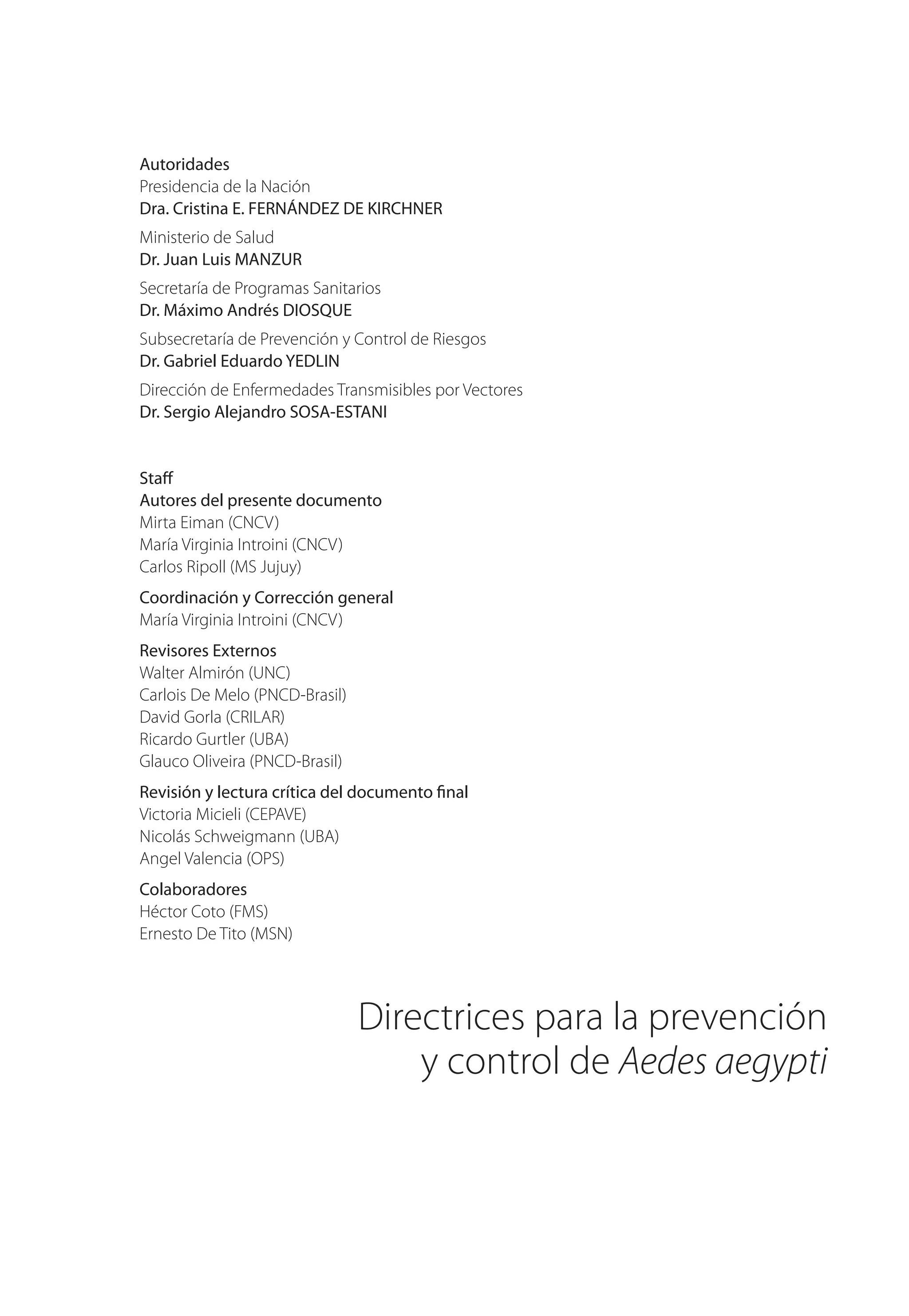 Prevencion de criaderos de Aedes aegypti | PDF