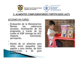 Estrategia Nacional para la Prevención y Control de las Deficiencias de Micronutrientes
