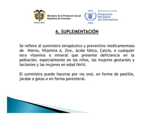 Estrategia Nacional para la Prevención y Control de las Deficiencias de Micronutrientes