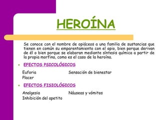 PRINCIPALES CONSECUENCIASLa cocaína llega rápidamente al cerebro y tras su consumo frecuente produce cambios graves en el funcionamiento cerebral.Tanto la cocaína como el crack (éste mucho más) produce dependencia y altera la personalidad del individuo. Puede aparecer paranoia, alucinaciones y psicosisCuando se inyecta aumentan los riesgos de infecciones, trombosis, abscesos y septicemias.