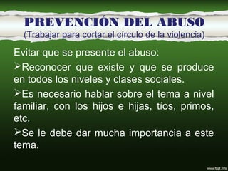 Prevencion del abuso sexual infantil 2015 | PPT