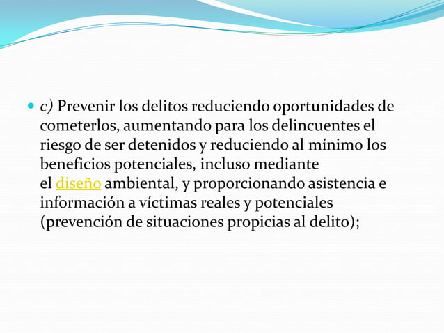 Prevencion del delito | PPTX