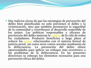 Prevencion del delito | PPTX