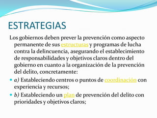 Prevencion del delito | PPTX