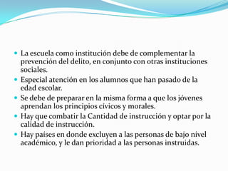 Prevencion del delito | PPTX