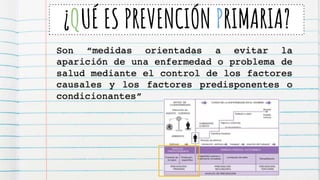 ¿QUÉ ES PREVENCIÓN PRIMARIA?
 