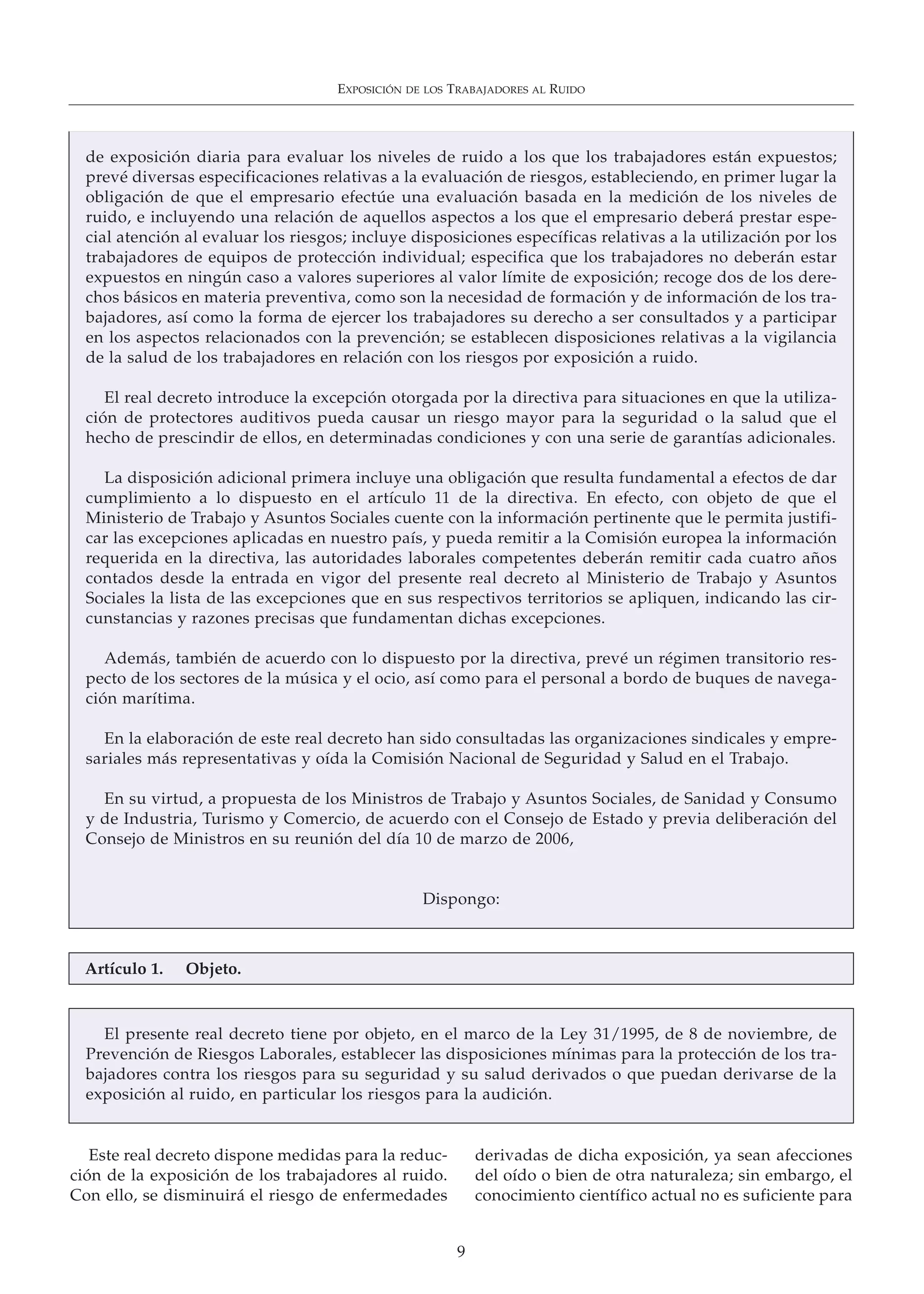 EVALUACIÓN Y PREVENCIÓN DE LOS RIESGOS LABORALES RELACIONADOS CON LA E ...