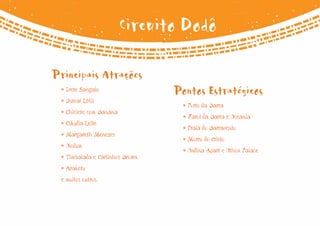 Circuito Dodô

Principais Atrações
 • Ivete Sangalo
                                 Pontos Estratégicos
 • Durval Lélis
                                  • Porto da Barra
 • Chiclete com Banana
                                  • Farol da Barra e Oceania
 • Cláudia Leite
                                  • Praia do Barravento
 • Margareth Menezes
                                  • Morro do Cristo
 • Olodum
                                  • Ondina Apart e Othon Palace
 • Timbalada e Carlinhos Brown
 • Araketu
 e muitos outros.
 