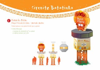 Circuito Batatinha
3   Portal do Folião
    Praça Visconde de Cairu - Mercado Modelo
    Totem luminoso com painel de led (172 x 450cm)
    • Cotas Principais
      1 inserção de vinheta de 15” no painel
      a cada 30 minutos por cota
 
