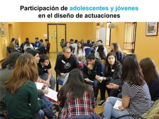 Participación de adolescentes y jóvenes
en el diseño de actuaciones
 