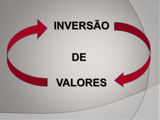INVERSÃO

  DE

VALORES
 