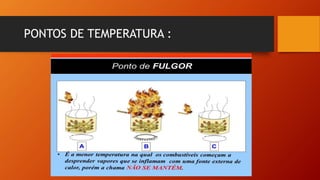 PONTOS DE TEMPERATURA :
 