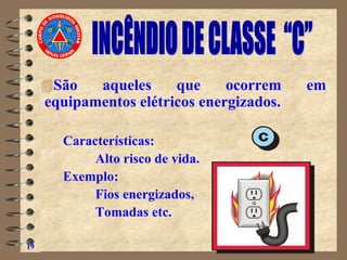 São aqueles que ocorrem em
equipamentos elétricos energizados.
Características:
Alto risco de vida.
Exemplo:
Fios energizados,
Tomadas etc.
19
 
