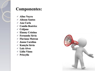 Componentes:
 Aline Nayra
 Alisson Santos
 Ana Carla
 Camila Beatrice
 Celijane
 Elanny Cristina
 Fernanda Sávia
 Flaviana Mutran
 Joana Carolina
 Kamyla Sávia
 Laíz Alves
 Lídia Viana
 Priscylla
 