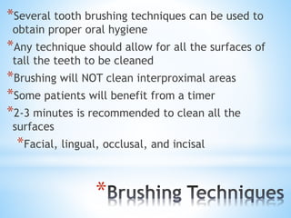 Oral Hygiene Care and Aids | PPTX