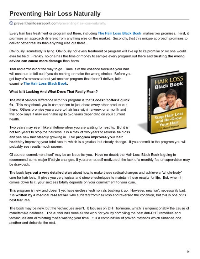 Preventing Hair Loss Naturally